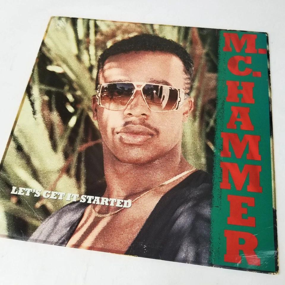 MC Hammer Let's Get It Started 1990 Vinyl Record COVER ONLY Rap Hip Hop Original - Image 2 of 4
