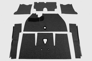 1970-1972 Deluxe VW Bug Sedan Carpet Kit 7pc (W/O Footrest), Black | eBay