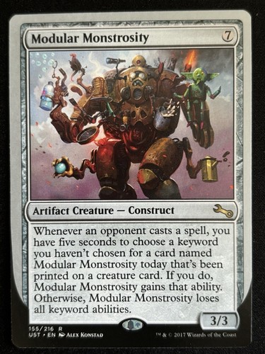 1x Modular Monstrosity - Unstable (UST) Magic MTG - Picture 1 of 2