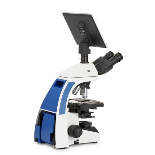 Microscopio trinocular AmScope 40x2000 + Iluminación LED Koehler + Pantalla táctil de 10,5" 8 MP - Imagen 10 de 10