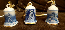 3 Porzellan Glocken aus der Reihe "Traditionelle Weihnachts-Glocken" Rosenthal@@