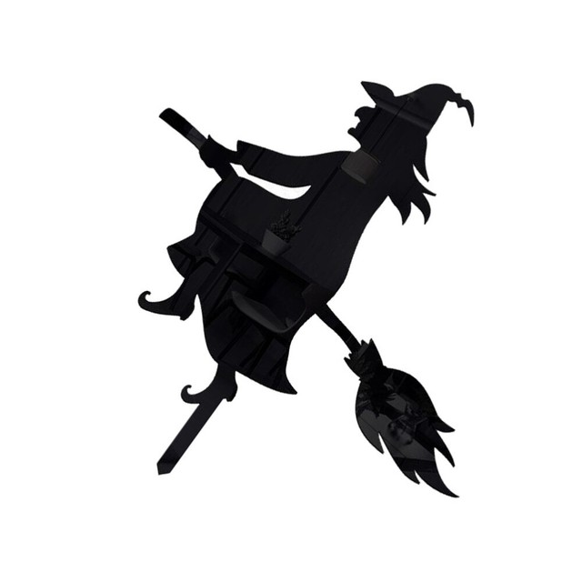Witch Ground Insert Halloween Inserted Sign Pumkin Decorating Metal Trim Witch Ground Insert Halloween Inserted Sign Pumkin Decorating Metal Trim
