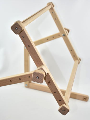 Needlework Table Lap Hands-Free Adjustable Frame Stand Beech Wood Complete EUC! - Picture 5 of 11