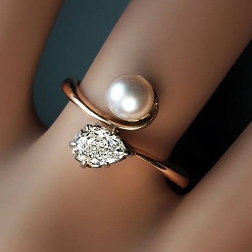 8 Styles 14k Rose Gold Plated Rings Cubic Zircon Wedding Jewelry Size 6-10 - Picture 19 of 24
