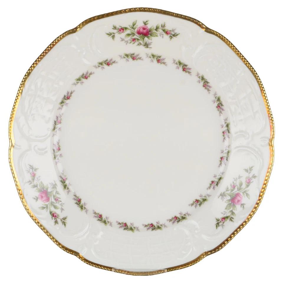 Kuchenteller Rosenthal Sanssouci elfenbeinfarben Pastorale Moosrose