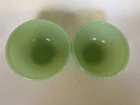 2 PCs Fire King Jadeite Restaurant Ware Chili Bowls