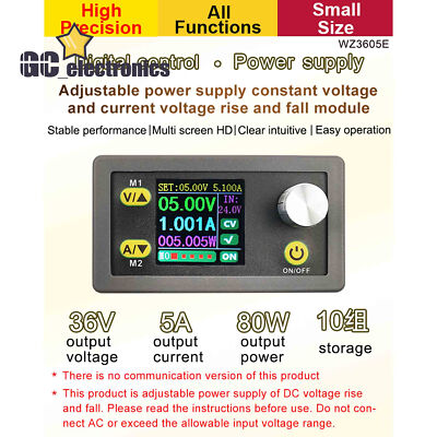 WZ3605E CNC Adjustable DC Regulated Power Supply Step Up Down Converter CV CC