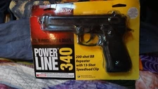 Daisy Powerline 340 BB Pistol, .177 Cal, 240FPS Spring Piston Black - 980340-342