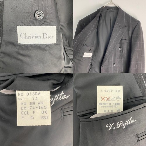 w2225 Christian Dior Casual Suit Christian Dior Windowpane Check - Picture 7 of 7