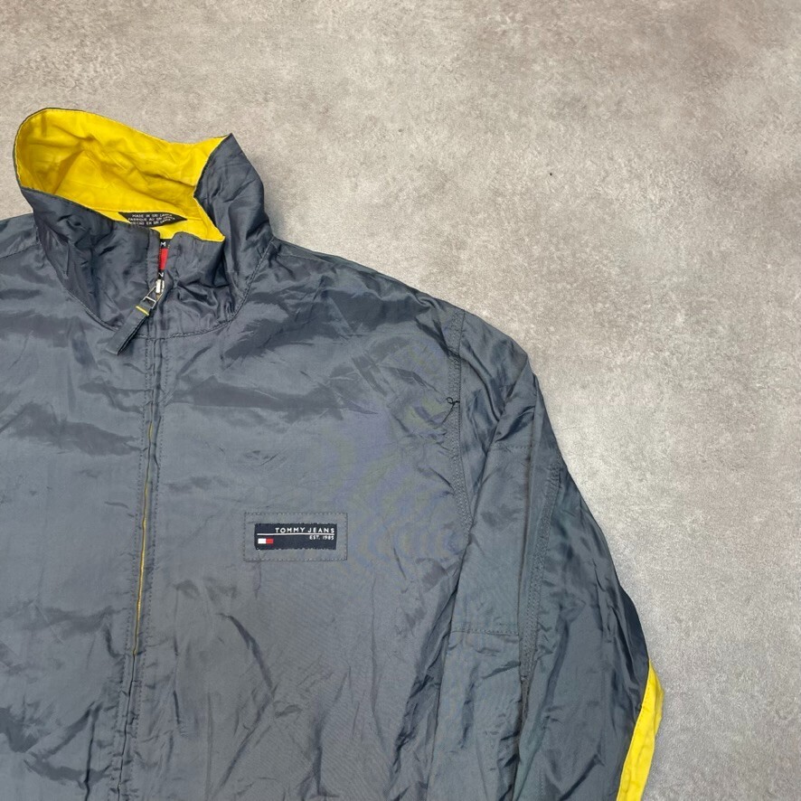 Tommy Hilfiger Jeans Sailing Jacket Mens Full Zip Vintage Anorak, Green, Medium image 2