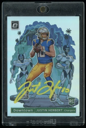 Justin Herbert Downtown Autograph DT-31 Beckett Certified Rookie Optic 2020