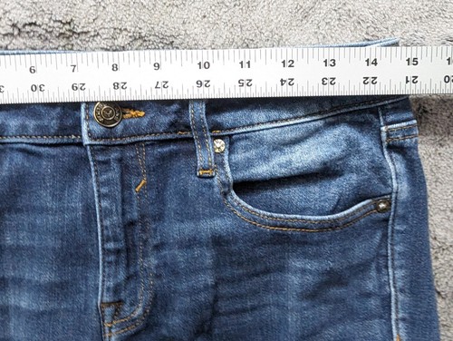 Vigoss Jagger Skinny Classic Fit Jeans Women's Size 29 Medium Wash Distressed - Picture 9 of 16