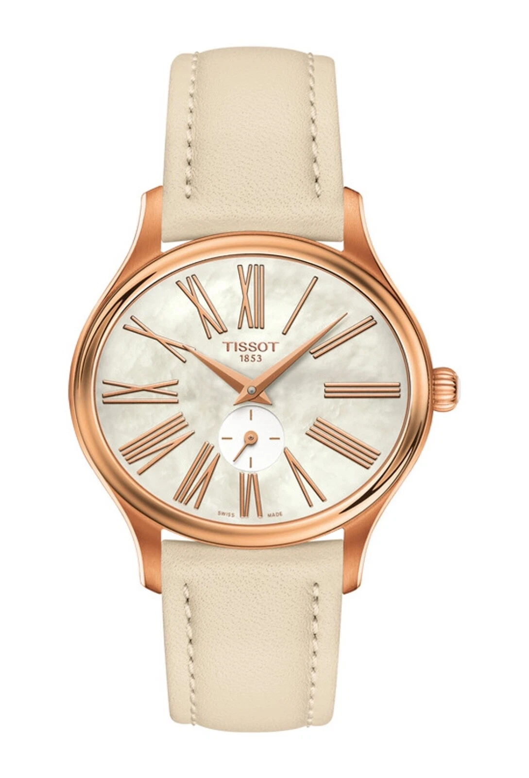 Tissot Bella Ora Rose Gold White Dial Ladies Quartz Watch T1033103611301