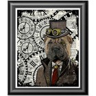 Shar Pei Steampunk Dog Vintage Dictionary Page Print Sharpei Wall Art Picture