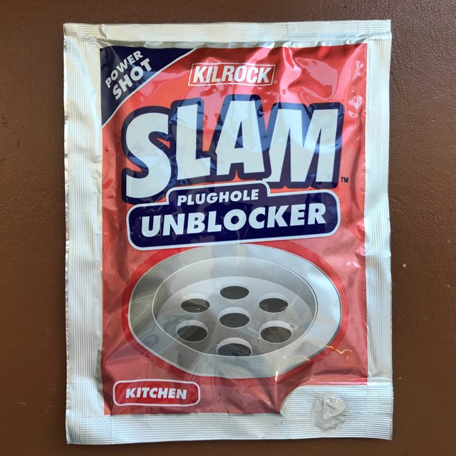 NEW KILROCK SLAM Plughole Bath Room Shower Kitchen Clogged Sink Drain Unblocker