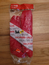 Vintage Red Peds Bootie Socks 9 to 11.5 Acrylic New NOS