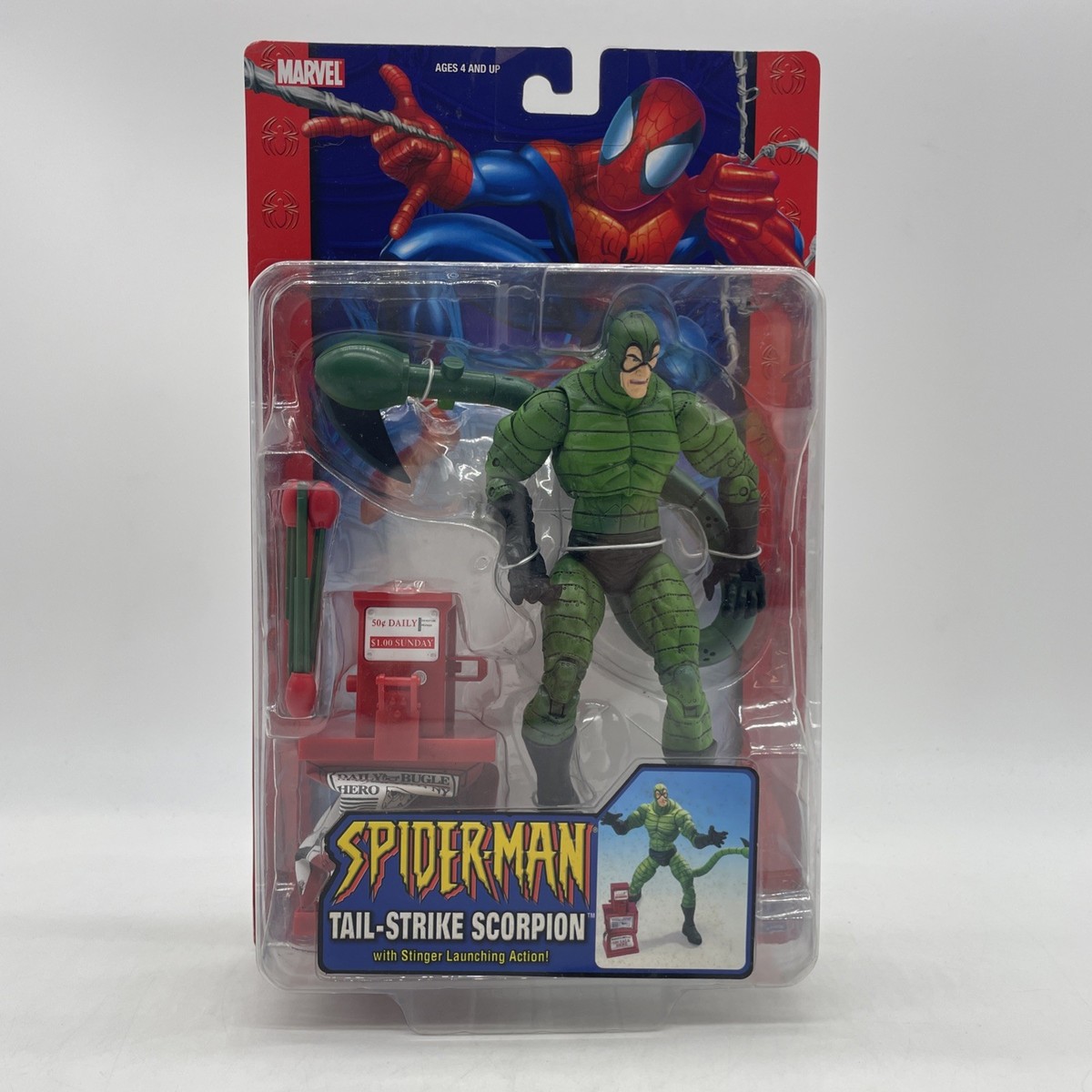 2004 ToyBiz Marvel Spider-Man Tail-Strike Scorpion Stinger