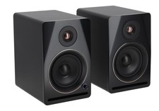 Rockville APM5B V2 5.25" Powered Studio Monitor Speakers Pair, Black