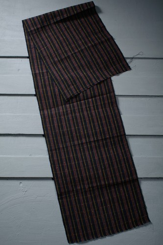 Japanese Fabric Cotton Vintage Kimono Antique Indigo Blue SHIMA 61.4"/KIC34/115 - Picture 6 of 10