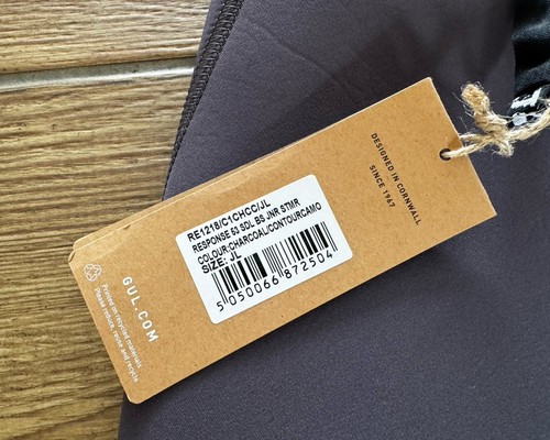 Gul Junior Response 5/3mm GBS Back Zip Wetsuit, Size JL, Charcoal, New - Picture 3 of 6