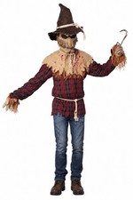 Sadistic Scarecrow Ani-Motion Mask + Shirt + Collar + Hat + Blood Gel (Size S/M)