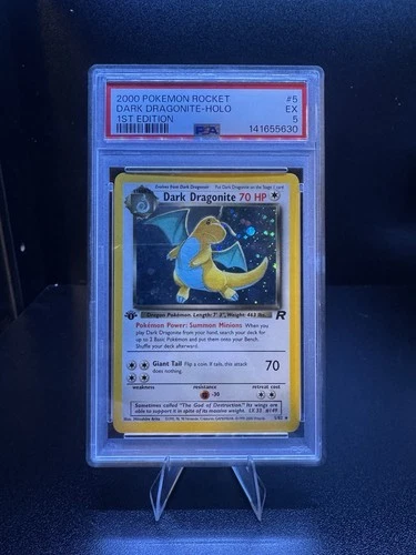 New Listing2000 POKEMON TEAM ROCKET DARK DRAGONITE-HOLO 1ST EDITION #5 PSA 5
