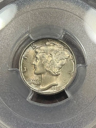 PCGS MS66 1930 MERCURY DIME BETTER DATE