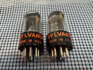 Sylvania 6SN7 GTB Pair Test NOS Well Matched