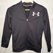 Under Armour Youth Medium Black Active Loose Full Zip Sweatshirt