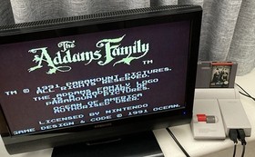 NES ~ THE ADDAMS FAMILY ~ Nintendo Game 3 Screw NES-6Z-AUS Game Cart Only Pal A