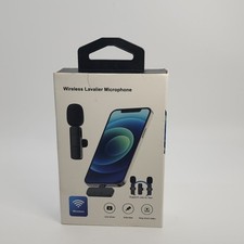 Wireless Lavalier Microphone for Video Recording Interview Vlog