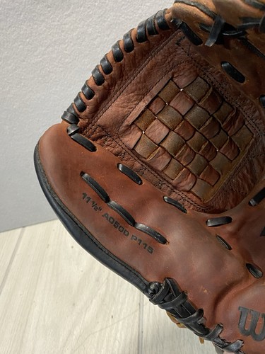 Wilson Baseball Handschuh A 0500 P115 11,5" Top Grade Leder Rechtswurf Pro 500 - Bild 7 von 8
