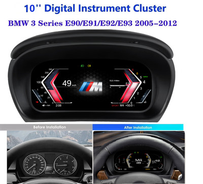 10'' Für BMW 3er E90 E91 LCD Digital Tacho Kombiinstrument Cluster Instrument