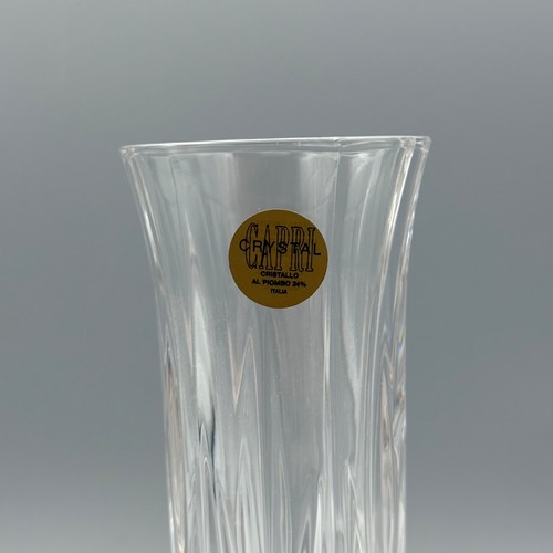 Capri 24% Lead Crystal Bud Vase - Picture 2 of 4