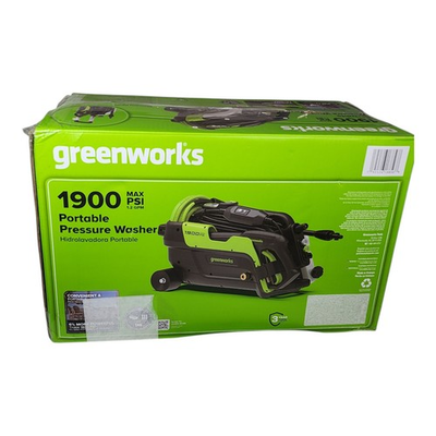 #ad Greenworks 1900 PSI Portable Electric Pressure Washer w NEW Aftermarket Gun amp; W $129.99