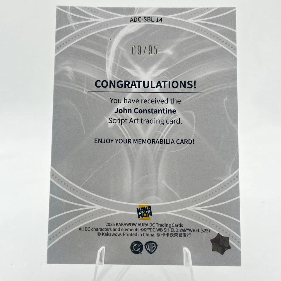 DC Blue Script Art /95 Kakawow Aura DC 2025 Pick Your Card ADC-SBL