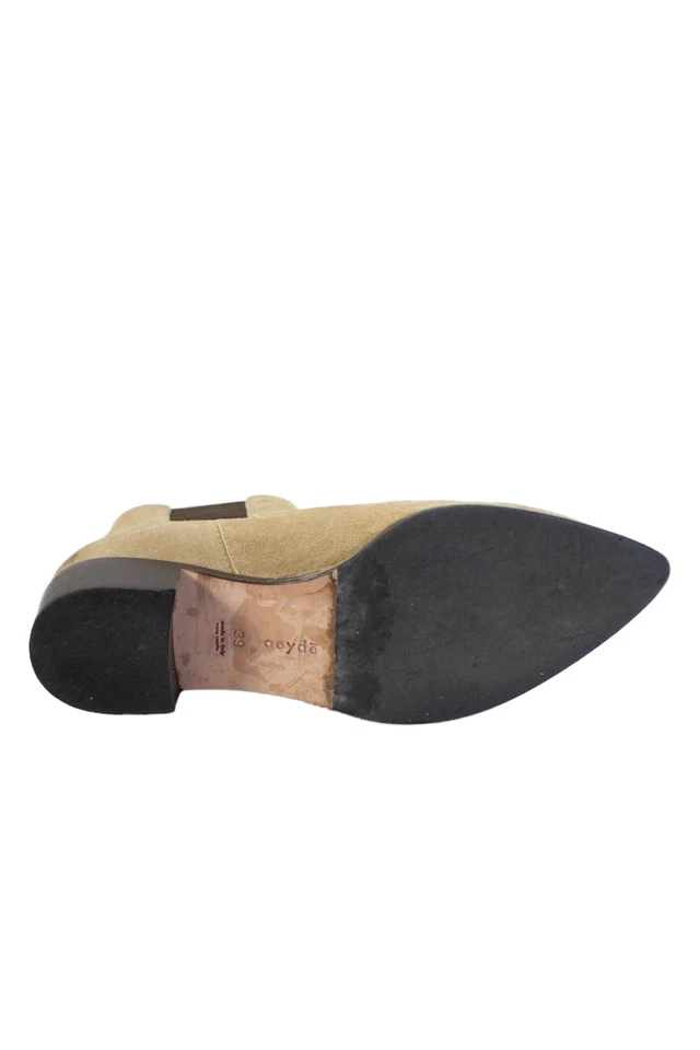 Aeyde Womens Suede Leather Pointed Toe Ankle Boots Shoes Brown Size 9 - Image 4 of 4