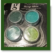Flocking in green shades, fresh, from Studio G - great for nails