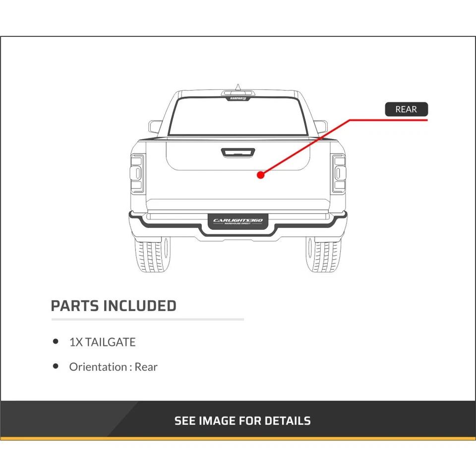 For GMC C1500 Tailgate 1988-1997 Primed Steel Fleetside GM1900107 | 12540226 Foto 4 de 4