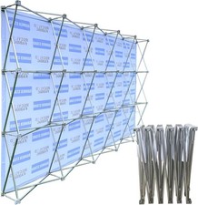 8x10  Velrco Tension Fabric Backdrop Booth Frame Straight Pop Up Display Stand3x4