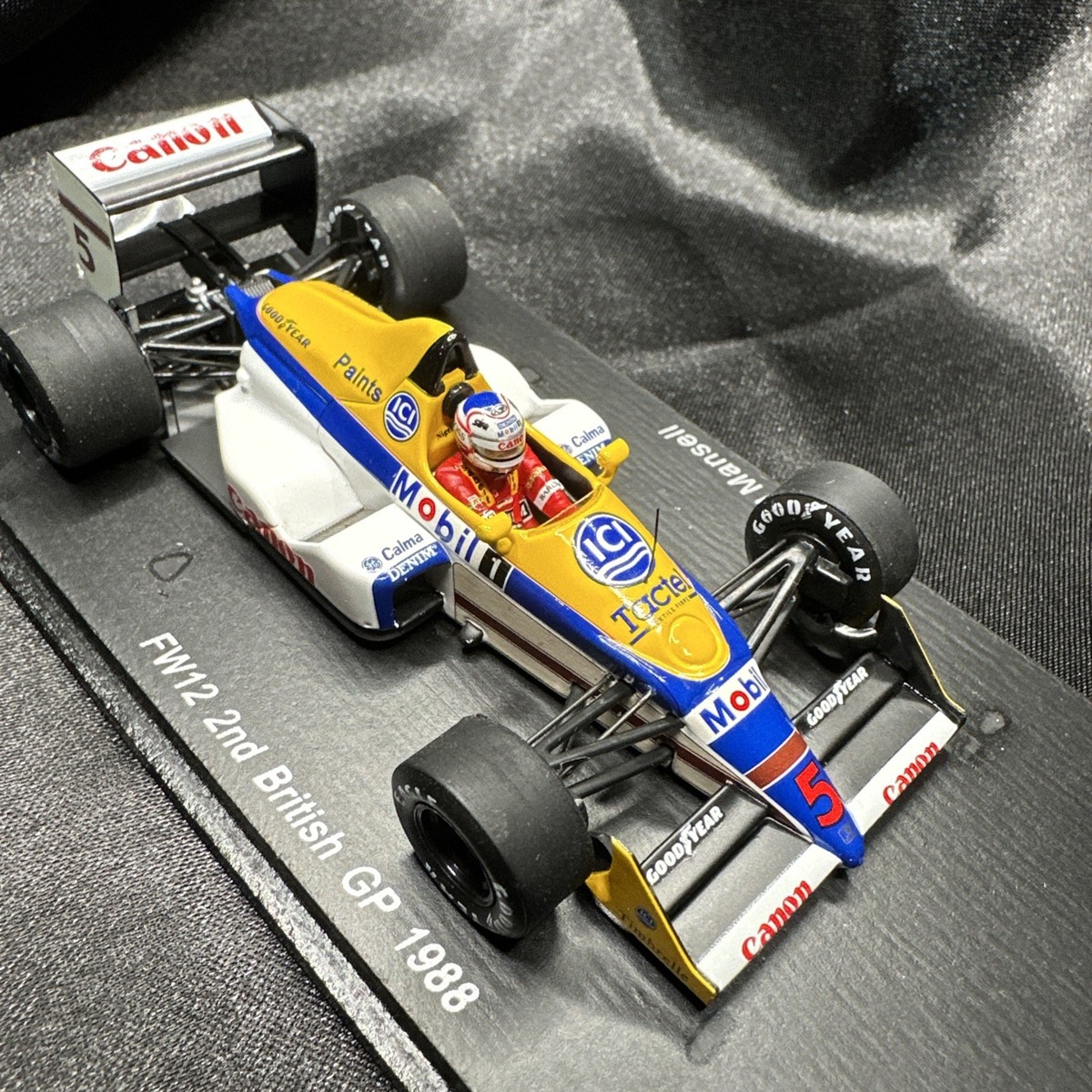Spark S4059 Williams FW12 Judd #5 2nd British GP 1988 - Nigel 