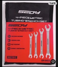 Spanners Nut Wrench Set & Pouch Metric 9 to 17mm CR V Steel SEDY 4Pcs