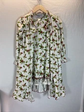 SweetHoney Clothing Co Long Night Gown matching robe girls 12 Holiday Christmas