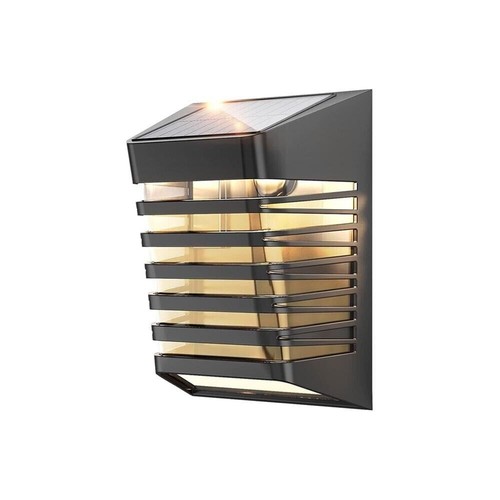 FARETTO LED PANNELLO SOLARE SENSORE CREPUSCOLARE APPLIQUE LUCE CALDA 3 W - Imagen 2 de 5