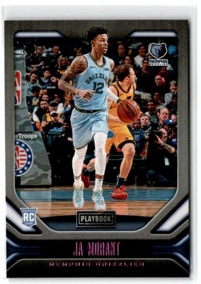2019-20 Panini Chronicles Playbook Pink Ja Morant Rookie Grizzlies #168