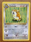 Pokemon Cards Raticate 1st edition Base Set Shadowless  41/102 NM WOTC