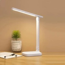 Dimmable LED Desk Light Touch Sensor Table Bedside Reading Lamp USB Rechargeable