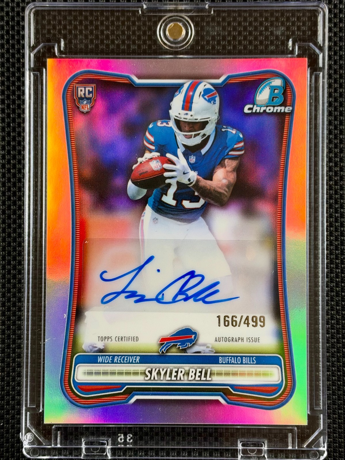 2026 Bowman Chrome Skyler Bell Rookie Refractor Auto #/499 SP Bills RC AUTO