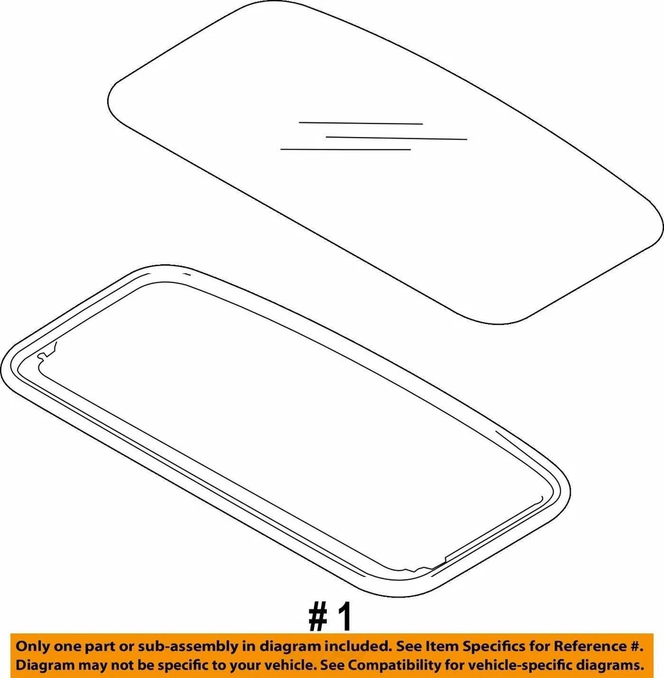 Subaru Legacy 2010-2014 techo corredizo vidrio OEM Foto 4 de 4