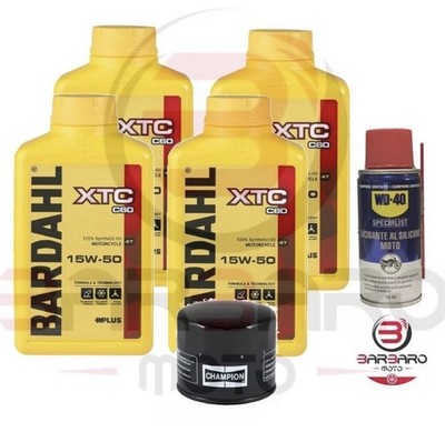 CUTTING KIT BARDAHL 15W50 OIL FILTER DUCATI MONSTER 696 FROM 2007 + FREE WD